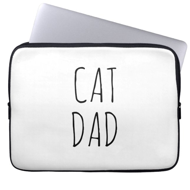 Housse Pour Ordinateur Portable "Chat Papa" Simple Farmhouse moderne (Devant)