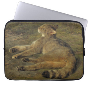Housse Pour Ordinateur Portable Chat sauvage (par Rosa Bonheur)