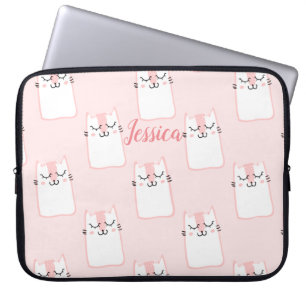 Housse Pour Ordinateur Portable Chat souriant
