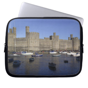 Housse Pour Ordinateur Portable Château de Caernarfon, Gwynedd, Pays de Galles (RF