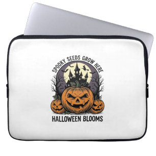 Housse Pour Ordinateur Portable Château de citrouille d'Halloween Vintage T-shirt