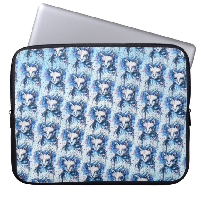 Housse Pour Ordinateur Portable Chaton (Devant)