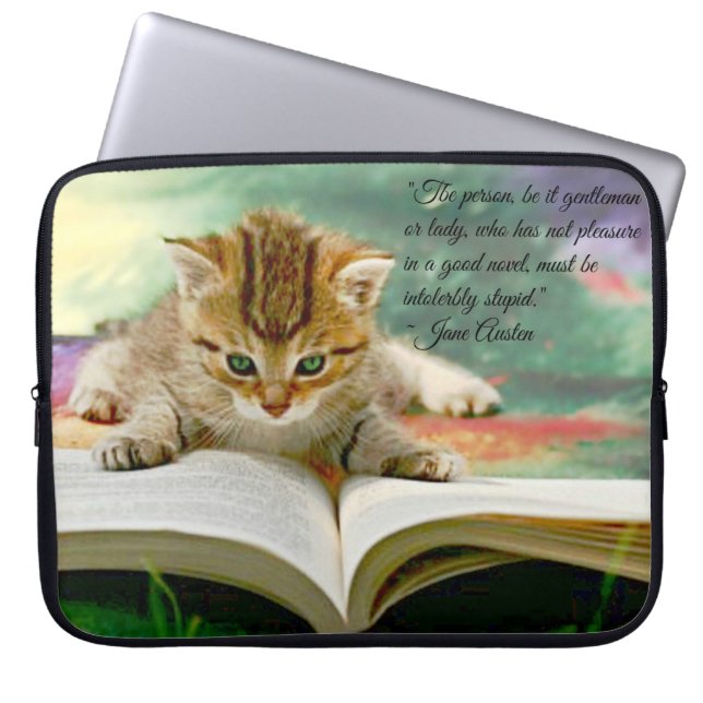 Housse Pour Ordinateur Portable Chaton et couverture drôle d'ordinateur portable (Devant)