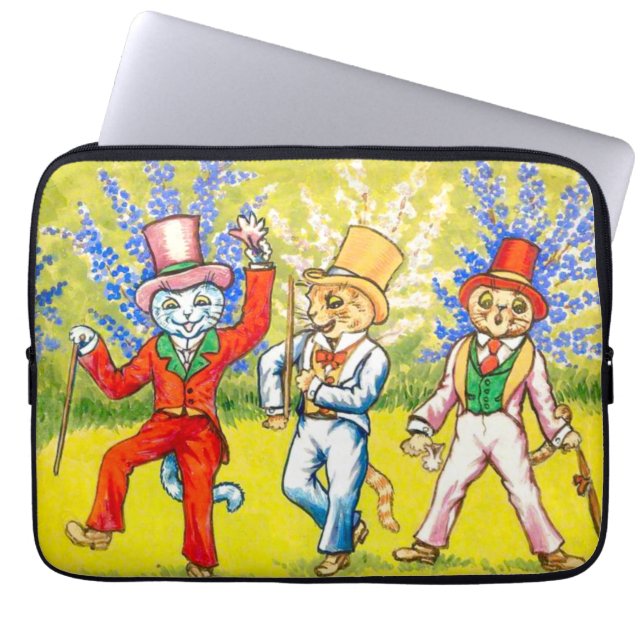 Housse Pour Ordinateur Portable Chats dansants (Devant)