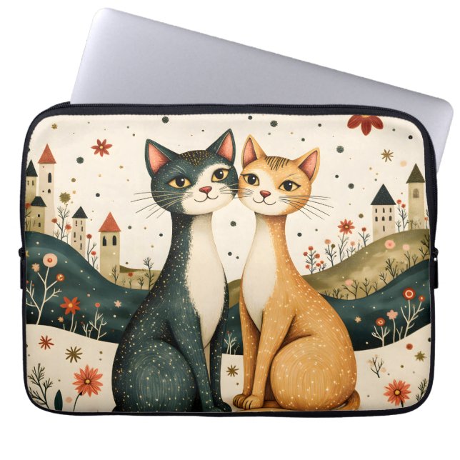 Housse Pour Ordinateur Portable Chats de rêve (Devant)