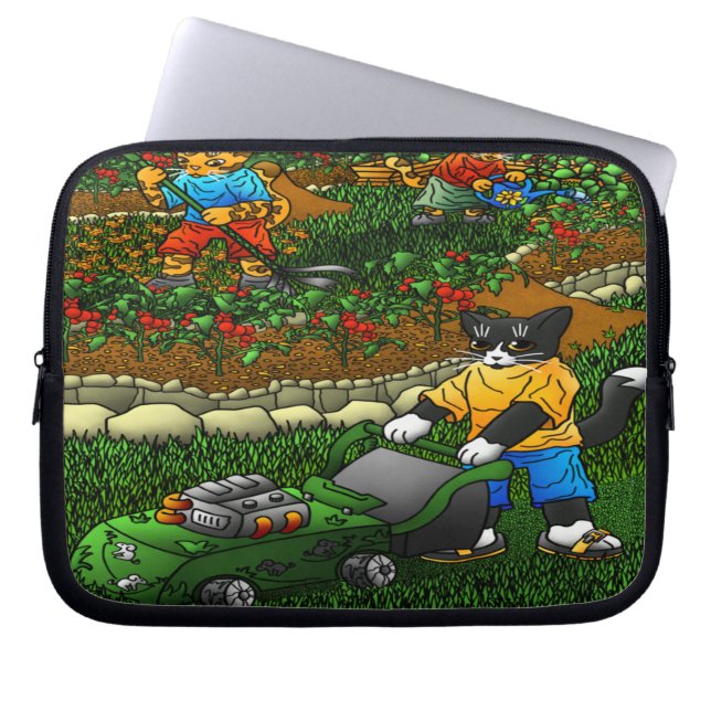 Housse Pour Ordinateur Portable Chats d'été (Devant)