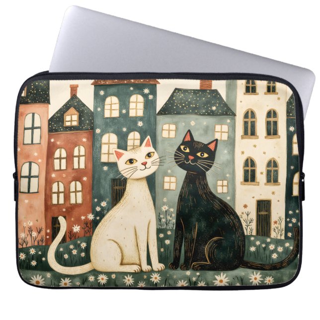 Housse Pour Ordinateur Portable Chats Fantaisistes  (Devant)