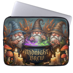 Housse Pour Ordinateur Portable Chaudron de Brume de Minuit des Gnomes Sorciers d'