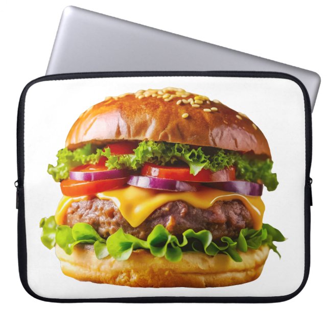 Housse Pour Ordinateur Portable ChaussureHabille hamburger empilé thic (Devant)