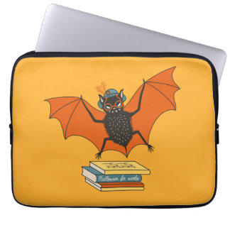 Housse Pour Ordinateur Portable Chauve-souris lectrice | Bibliothécaire fantaisist