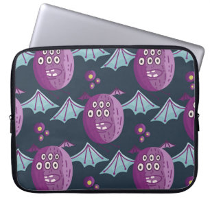 Housse Pour Ordinateur Portable Chauves-souris Monster : Cartoon Vintage