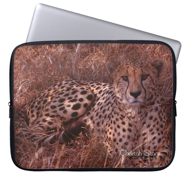 Housse Pour Ordinateur Portable Cheetah Stare (Devant)