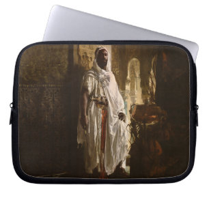 Housse Pour Ordinateur Portable Chef maure Art africain Peinture Portrait
