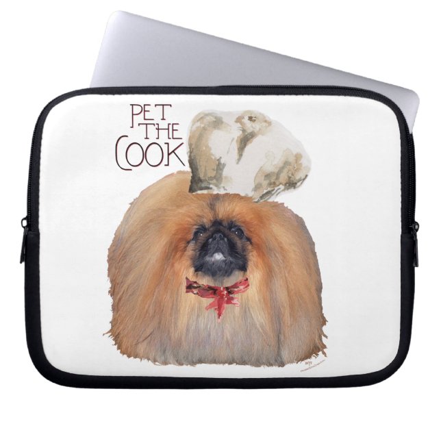 Housse Pour Ordinateur Portable Chef Pékinois - Masculin (Devant)