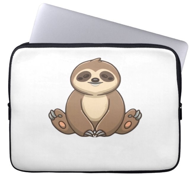 Housse Pour Ordinateur Portable Chemise classique Sloth Cosy (Devant)