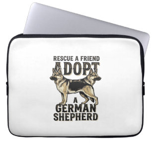 Housse Pour Ordinateur Portable Chemise de Adoption de Berger Allemand Chien de Sa