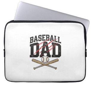 Housse Pour Ordinateur Portable Chemise De Baseball Papa En détresse Gravure Vinta