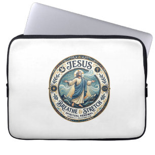 Housse Pour Ordinateur Portable Chemise de bien-être Jésus Mouvement Douce Foi Bas