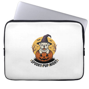 Housse Pour Ordinateur Portable Chemise de bouledogue Halloween avec chien à citro