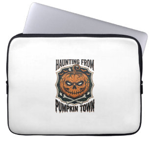 Housse Pour Ordinateur Portable Chemise de citrouille d'Halloween Vintage Jack O L