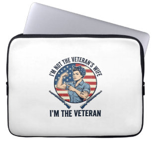Housse Pour Ordinateur Portable Chemise de gravure vintage patriotique de vétéran 