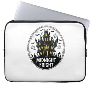 Housse Pour Ordinateur Portable Chemise de maison hantée Nuit effrayante Halloween