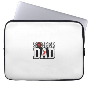 Housse Pour Ordinateur Portable Chemise de Papa de Football Vintage à Typographie