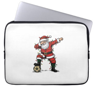 Housse Pour Ordinateur Portable Chemise de sport de Noël de football Santa vintage