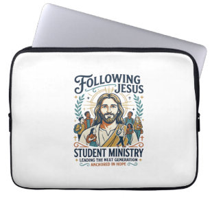 Housse Pour Ordinateur Portable Chemise de style Camp de jeunesse Merch Église Jés
