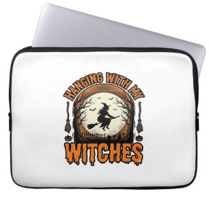 Housse Pour Ordinateur Portable Chemise Halloween Vintage Accrochage Avec Mes Sorc