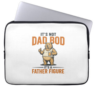 Housse Pour Ordinateur Portable Chemise Ours Bière Figure Père Corps Papa Drôle_1