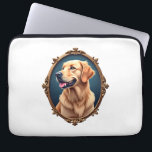 Housse Pour Ordinateur Portable Chemise ovale cameo au retriever doré patriotique<br><div class="desc">Chemise ovale cameo au retriever doré patriotique 2</div>