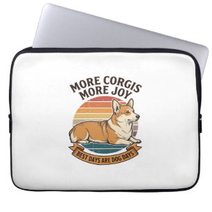 Housse Pour Ordinateur Portable Chemise pour amateur de Corgi Gravure vintage Cita