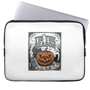 Housse Pour Ordinateur Portable Chemise Vintage Halloween Citrouille Chat C'est La