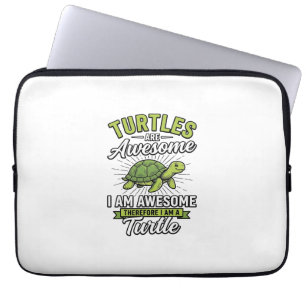 Housse Pour Ordinateur Portable Chemises de Tortue Drôle Sont Incroyables Vintage_