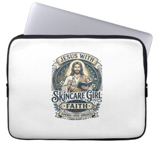 Housse Pour Ordinateur Portable Chemisier Vintage Soins de Peau Esthéticienne Jésu