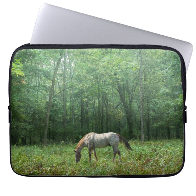 Housse Pour Ordinateur Portable Cheval dans le pré (Devant)