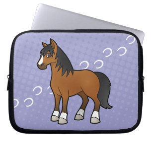 Housse Pour Ordinateur Portable Cheval de dessin animé