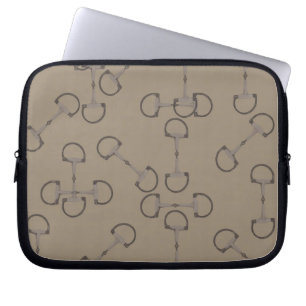 Housse Pour Ordinateur Portable Cheval équestre beige