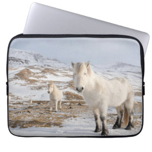 Housse Pour Ordinateur Portable Cheval islandais Blonduos, Islande