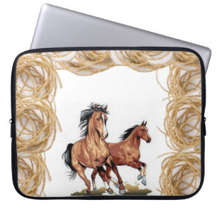 Housse Pour Ordinateur Portable Chevaux à manches pour ordinateur portable