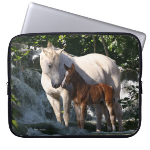 Housse Pour Ordinateur Portable Chevaux d'imaginaire : Cascade