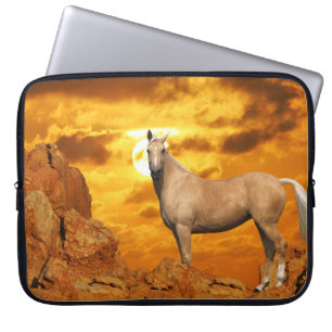 Housse Pour Ordinateur Portable Chevaux d'imaginaire : Montagne