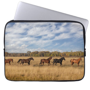 Housse Pour Ordinateur Portable Chevaux juste à l'extérieur du parc national de Gr