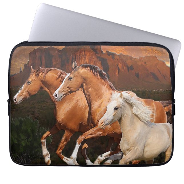 Housse Pour Ordinateur Portable Chevaux sauvages (Devant)