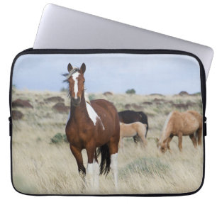 Housse Pour Ordinateur Portable Chevaux sauvages, montagnes Steens