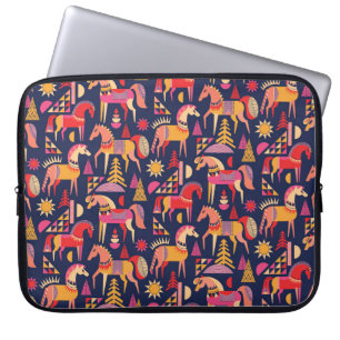 Housse Pour Ordinateur Portable Chevaux Scandinaves : Décoration Décorative Sans C