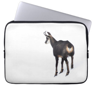 Housse Pour Ordinateur Portable Chèvre montagneuse minimaliste chamois alpin sur n