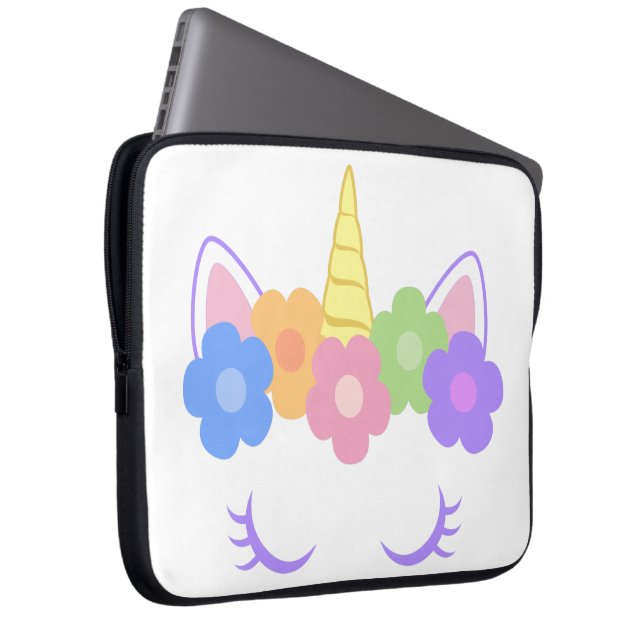 Housse Pour Ordinateur Portable Chic Unicorn (Devant droit)