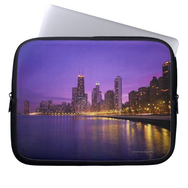 Housse Pour Ordinateur Portable Chicago Skyline (Devant)